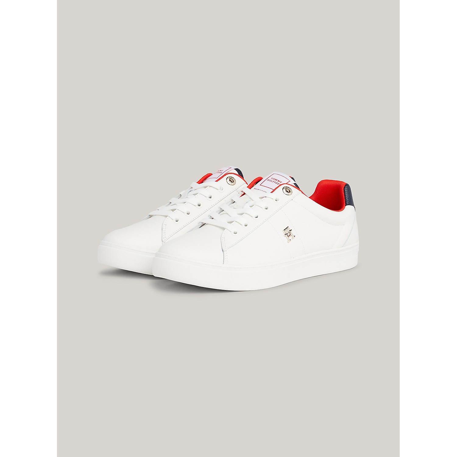 TOMMY HILFIGER Monogram Leather Cupsole Sneaker